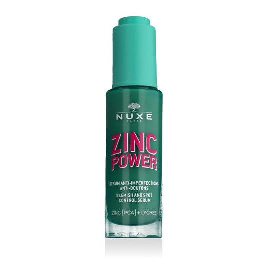Nuxe Nuxe, Zinc Power, Gegen Unreinheiten, Morgen & Abend, Lokales Behandlungsserum, Für das Gesicht, 30 ml Regular