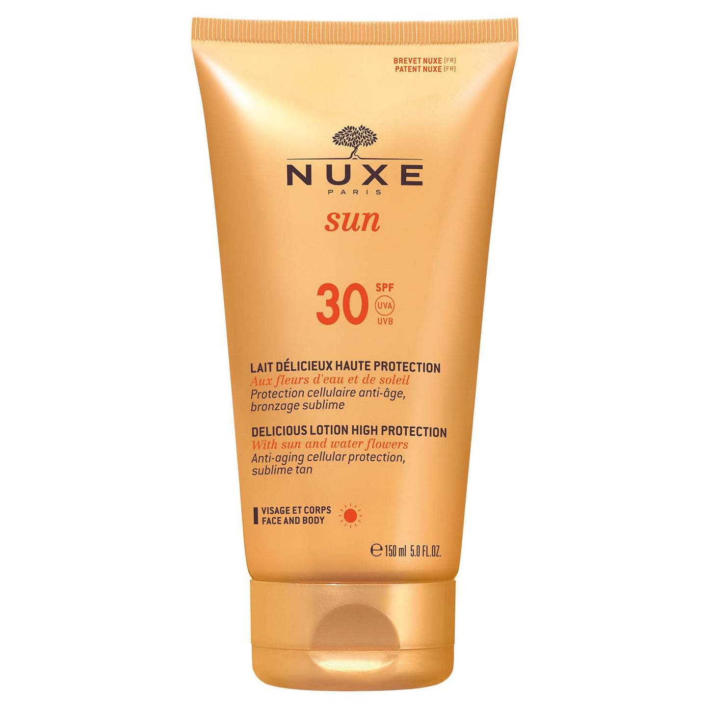 Nuxe Sun Delicious Sonnencreme SPF 30 – 150 ml effektiver Sonnenschutz für zarte Haut