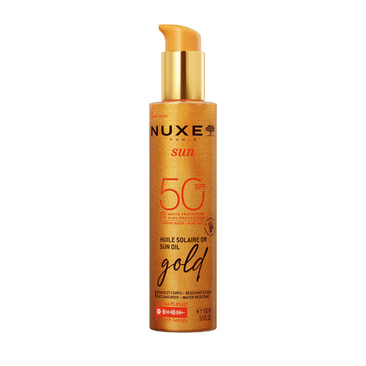 Nuxe Sun Gold Bräunungsöl mit hohem UV-Schutz SPF 50 – 150 ml Sonnenschutzöl
