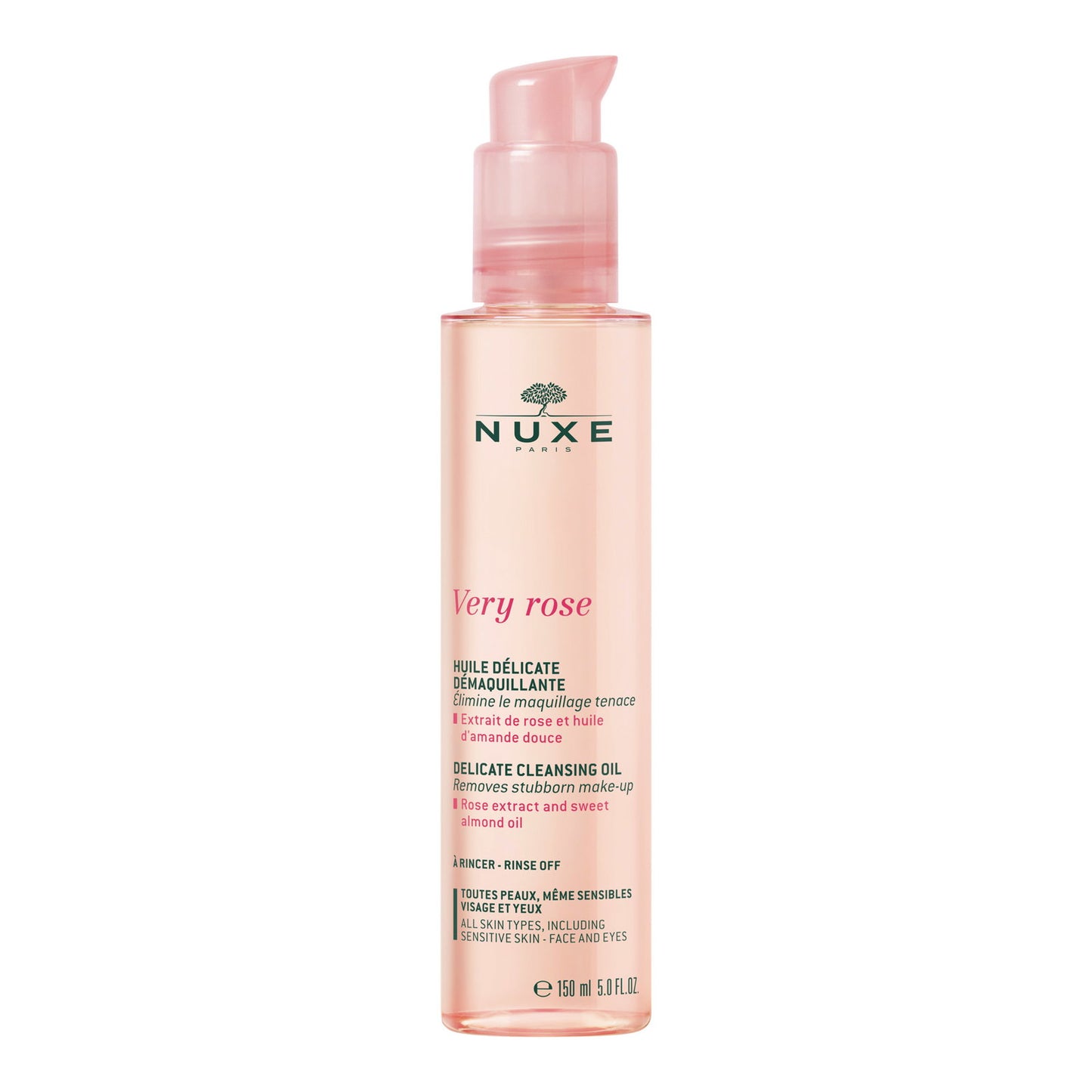 Nuxe Nuxe, Very Rose, Reinigungsöl, Für das Gesicht, 150 ml Regular