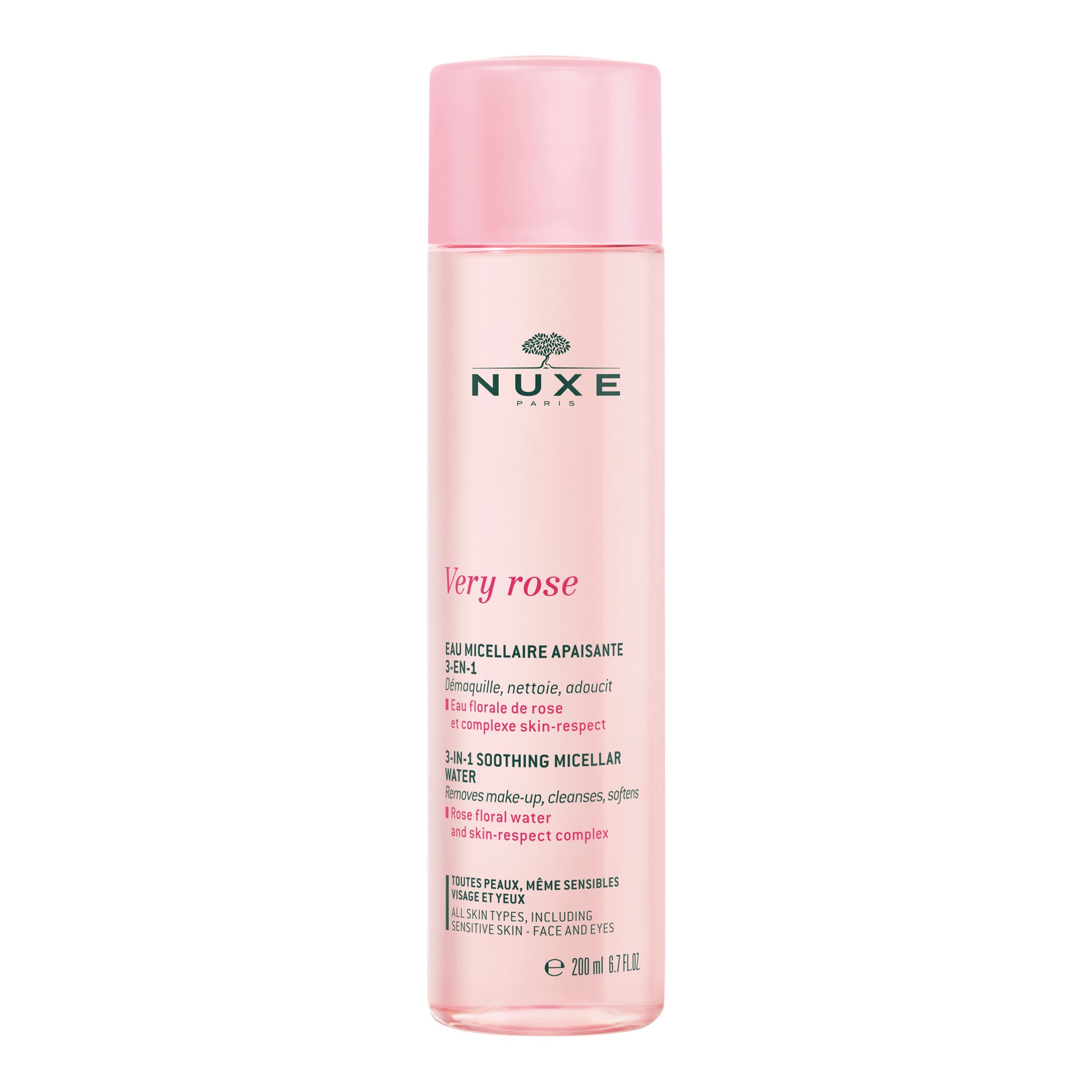 Nuxe Nuxe, Very Rose, Reinigung, Mizellenwasser, Für empfindliche Haut, 200 ml Regular