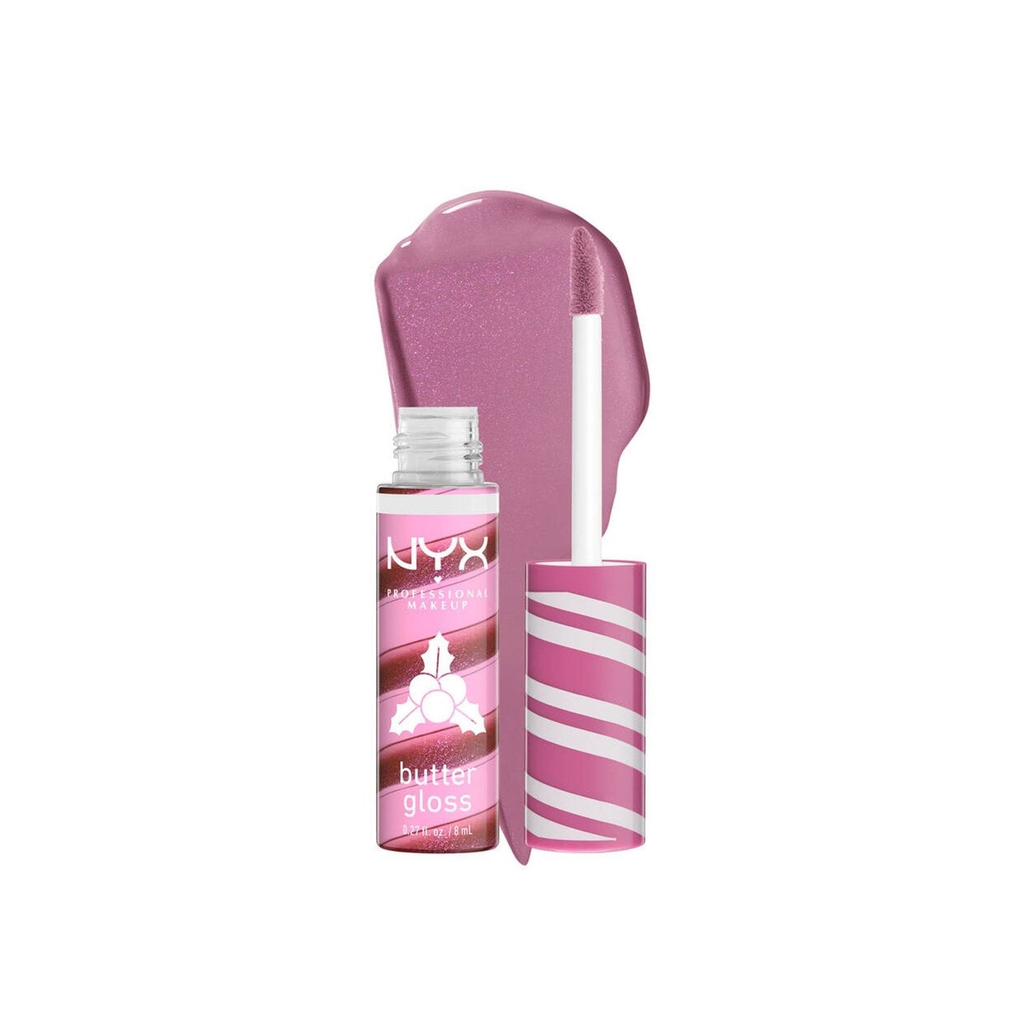 NYX NYX Butter Gloss Swirl 04 Holly Berry Swirl Lippen-Gloss 8 ml Kosmetik