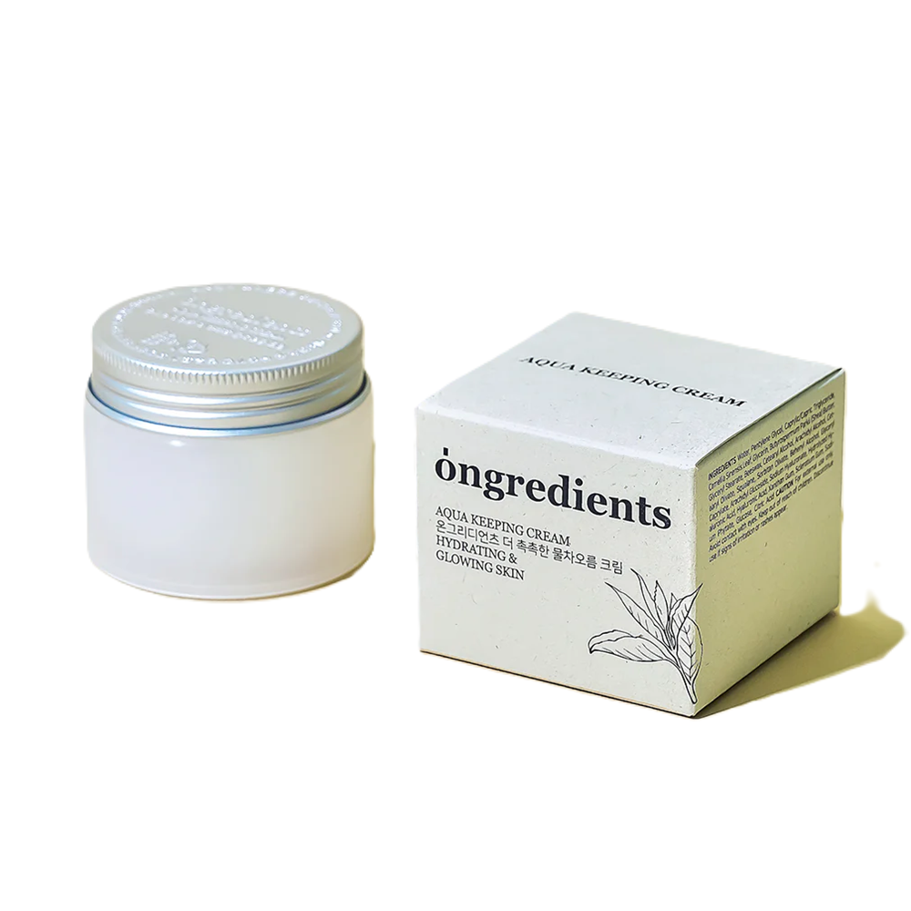 Ongredients Wassercreme Ongredients, Aqua Keeping, Organic, Hydrating & Moisturising, Daily, Water Cream, For Face, 50 ml Reg