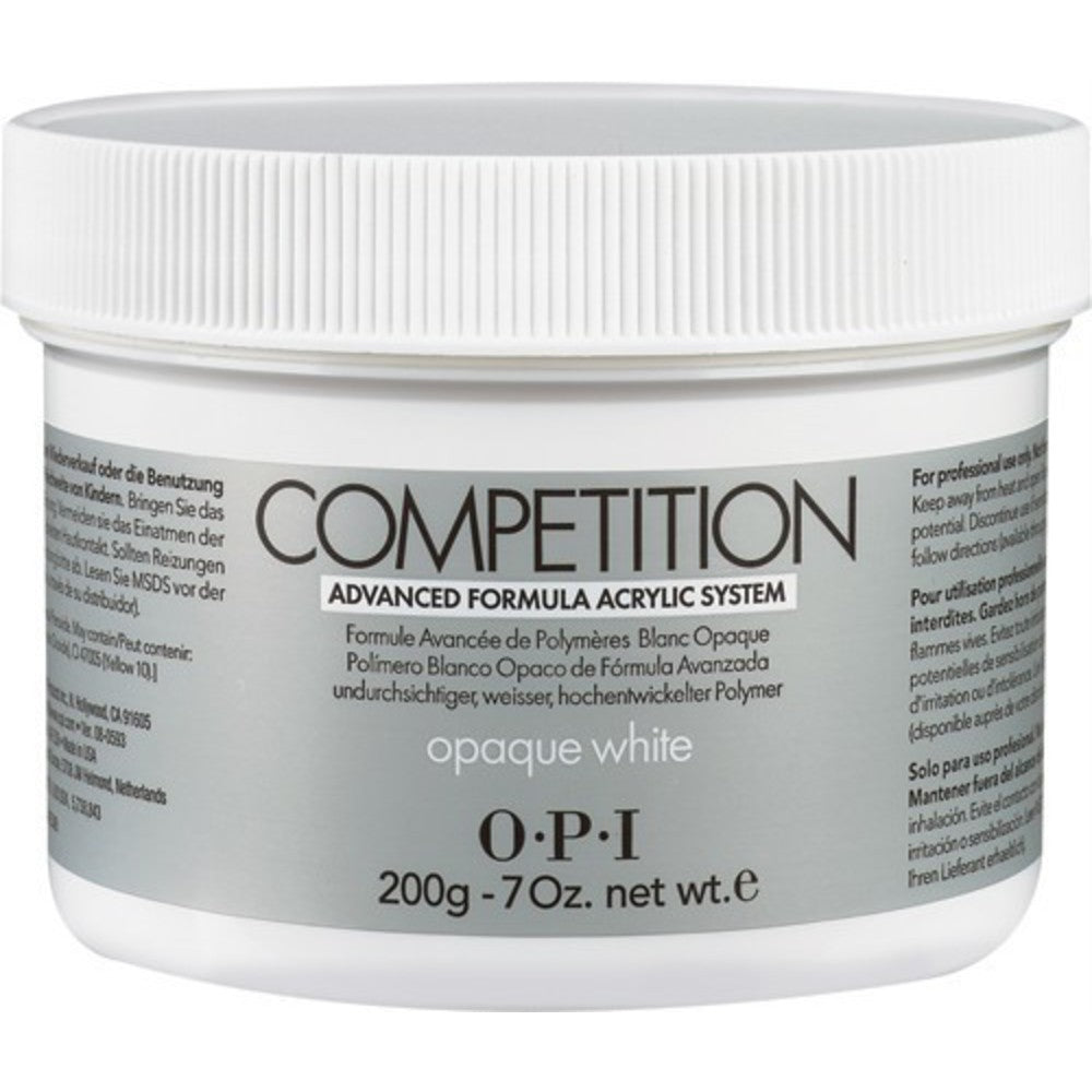 Opi, Competition, Acrylnagelpuder, Undurchsichtiges Weiß, 200 g