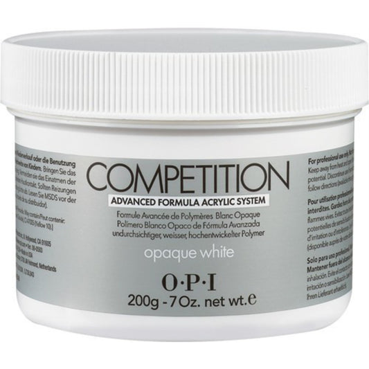Opi, Competition, Acrylnagelpuder, Undurchsichtiges Weiß, 200 g