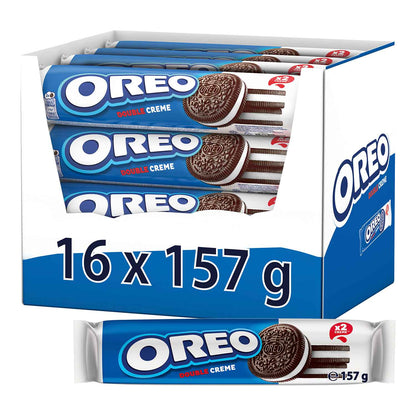 Oreo Double Creme 157g Doppelkekse aus Kakao-Gebäck mit Vanille Creme Füllung