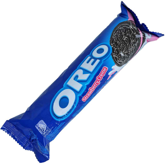 Oreo Strawberry Creme 110,4g  Kakaokekse mit Erdbeercremefüllung