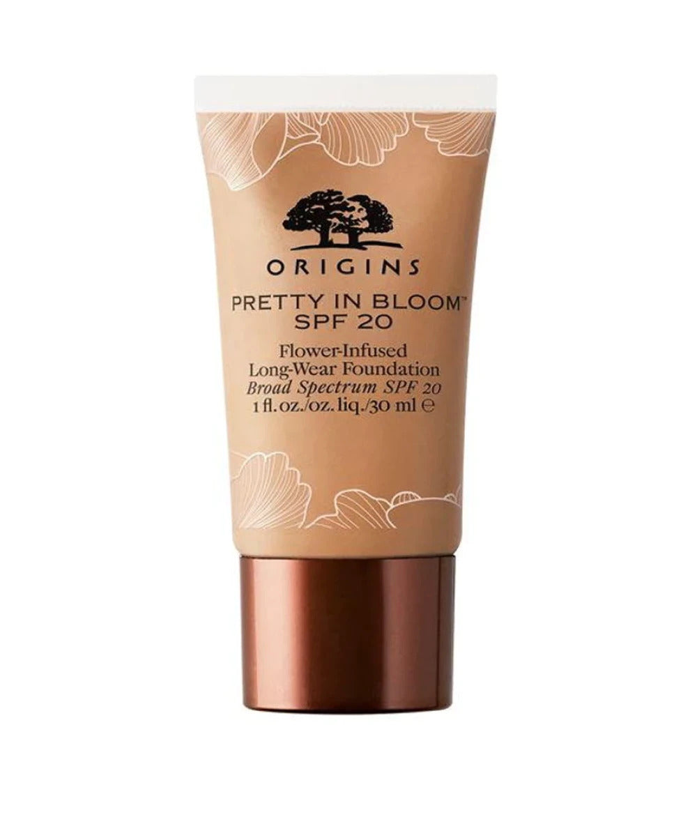 Origins, Pretty In Bloom, Langlebig, Creme-Grundierung, 500, Mitteltief warm, SPF 20, 30 ml