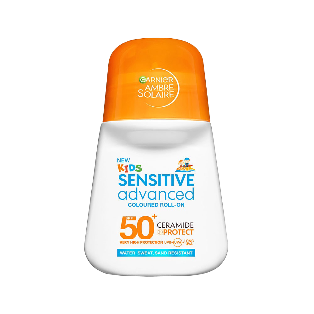 GARNIER Niños Sensitive Advanced Colored Roll-On Sonnenschutz SPF 50 50 ml Kosmetik