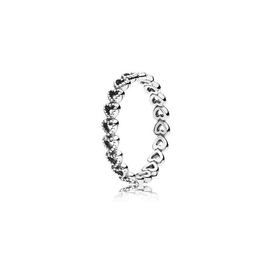 PANDORA BAND OF HEARTS RING Damen Ring aus Silber 925 in Silber 190980-52 – Produktansicht