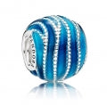 PANDORA BLUE WAVE CHARM 797012ENMX Schmuck Blau Silver 925° ansicht-3