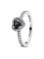 PANDORA ELEVATED BLACK HEART RING 198421C04-54 Schmuck Schwarz Silver 925° ansicht-3
