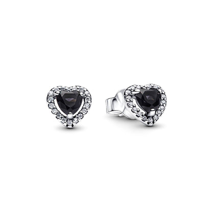 PANDORA ELEVATED HEART STUD EARRINGS 298427C03 Schmuck Silber Silver 925° ansicht-3