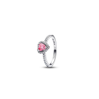 PANDORA ELEVATED PINK HEART RING 198421C03-54 Schmuck Silber Silver 925° ansicht-3
