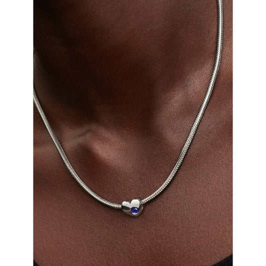 PANDORA ENGRAVABLE BLUE STONE HEART CHARM 794161C09 Schmuck Blau Silver 925°