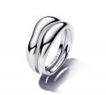 PANDORA ESSENCE ORGANICALLY SHAPED STACKING RINGS 193264C00-54 Schmuck Silber Silver 925° ansicht-3