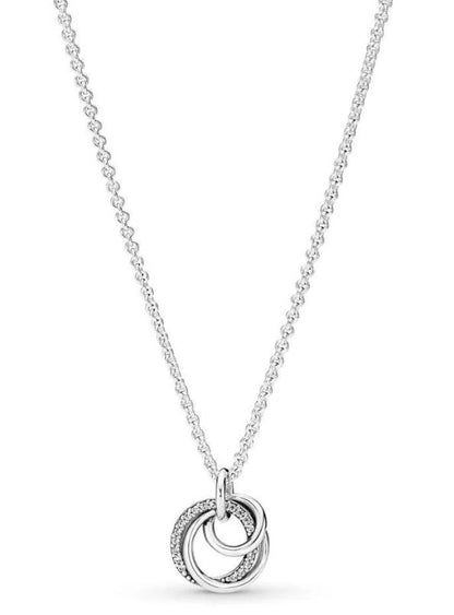 PANDORA FAMILY ALWAYS ENCIRCLED PENDANT NECKLACE 391455C01-60 Schmuck Silber Silver 925°