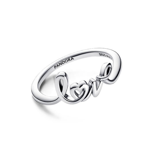 PANDORA HANDWRITTEN LOVE RING 193058C00-54 Schmuck Silber Silver 925°