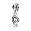 PANDORA INTERLOCKING HEARTS DANGLE CHARM 791242CZ Schmuck Silber Silver 925° ansicht-3