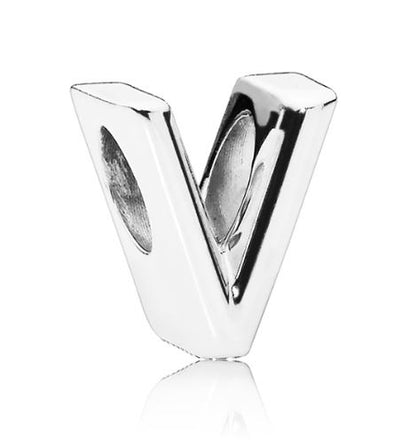 PANDORA LETTER V ALPHABET CHARM 797476 Schmuck Silber Silver 925° ansicht-3