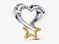 PANDORA Mod. LUCKY STAR & HEART CHARM 763513C00 Schmuck Silber Silver 925° ansicht-3