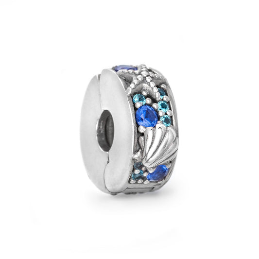PANDORA Mod. MOMENTS TROPICAL STARFISH & SHELL CLIP CHARM Damen Charm aus Silber 925 in Silber – Produktansicht