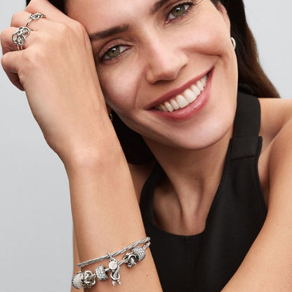 PANDORA Mod. PAVÉ INFINITY KNOT DANGLE CHARM 793780C01 Schmuck Silber Silver 925° ansicht-3