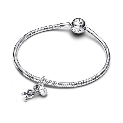 PANDORA Mod. PAVÉ INFINITY KNOT DANGLE CHARM 793780C01 Schmuck Silber Silver 925°
