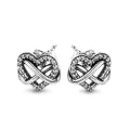 PANDORA Mod. SPARKLING INFINITY HEART STUD EARRINGS. 292667C01 Schmuck Silber Silver 925° ansicht-3