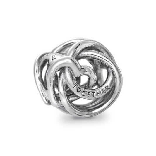 PANDORA MOMENTS FAMILY ALWAYS ENCIRCLED HEART CHARM Damen Charm aus Silber 925 in Silber – Produktansicht