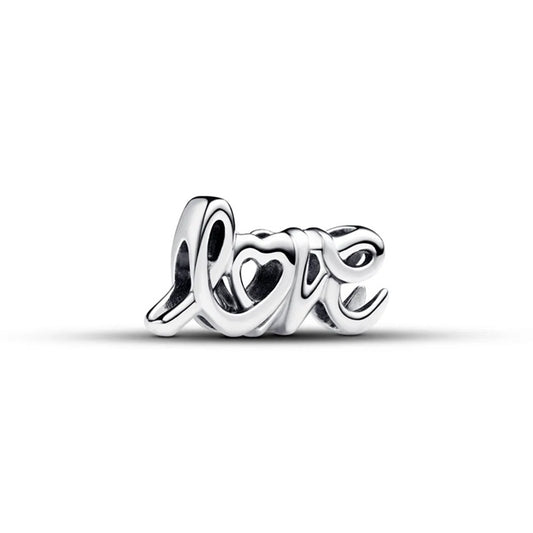 PANDORA MOMENTS HANDWRITTEN LOVE CHARM Damen Charm aus Silber 925 in Silber 793055C00 – Produktansicht
