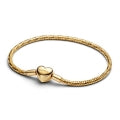 PANDORA MOMENTS HEART CLASP FACETED SNAKE CHAIN BRACELET 564236C00-18 Schmuck Silber Silver 925° ansicht-3