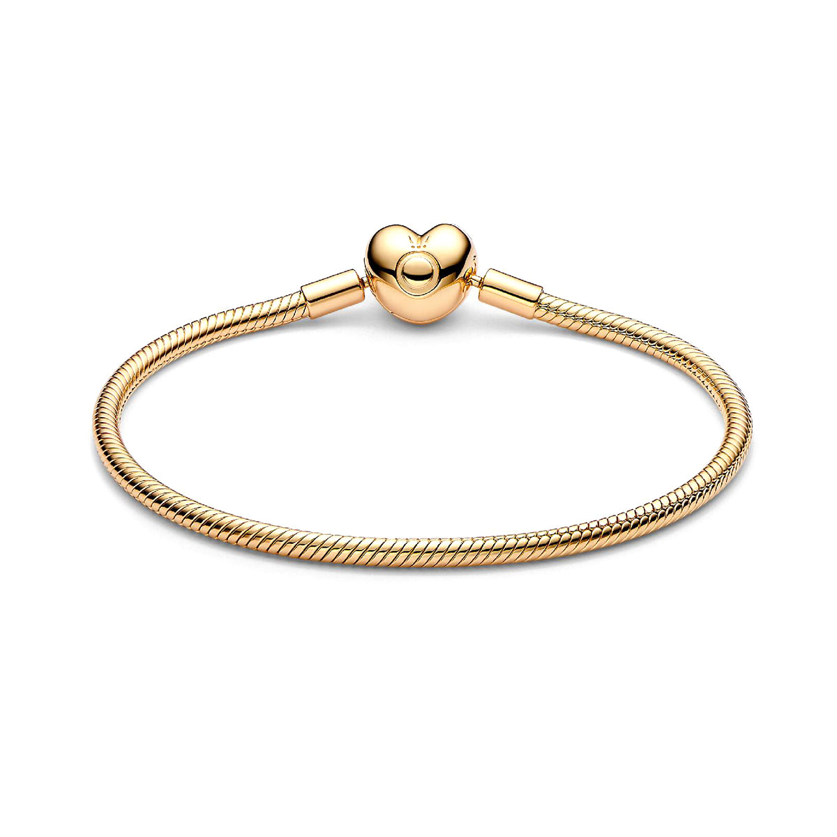 PANDORA MOMENTS HEART CLASP SNAKE CHAIN BRACELET 563050C00-19 Schmuck Silber Silver 925°