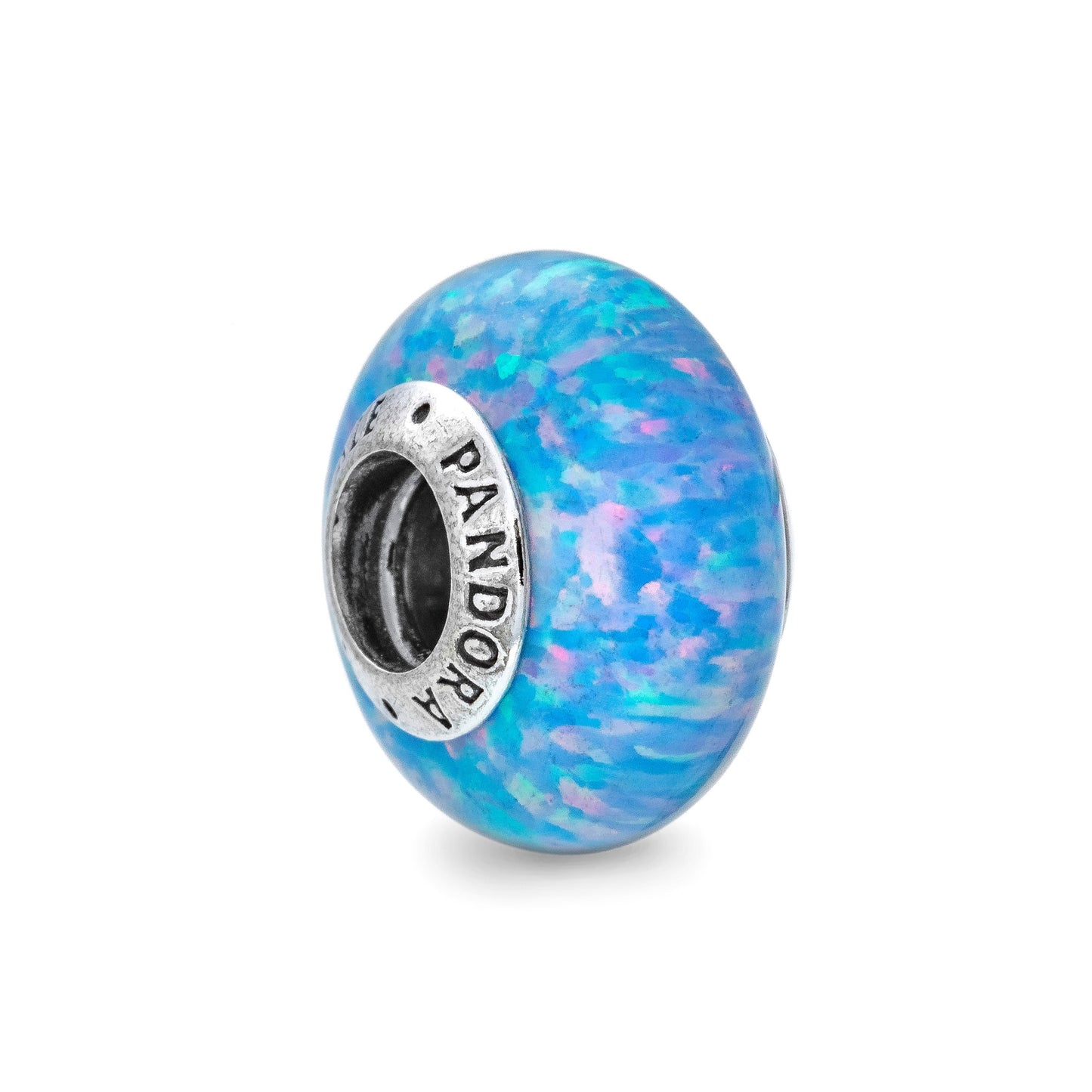 PANDORA OPALESCENT OCEAN BLUE CHARM 791691C01 Schmuck Blau Silver 925°