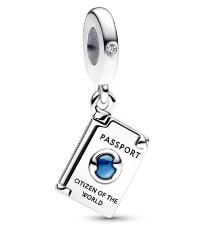 PANDORA OPENABLE PASSPORT DANGLE CHARM 792680C01 Schmuck Silber Silver 925°