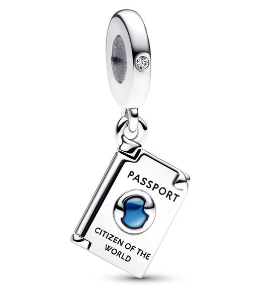 PANDORA OPENABLE PASSPORT DANGLE CHARM Damen Charm aus Silber 925 in Silber 792680C01 – Produktansicht