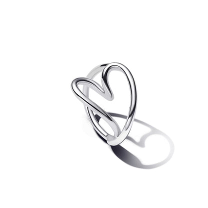 PANDORA ORGANICALLY SHAPED HEART RING 193288C00-52 Schmuck Silber Silver 925°