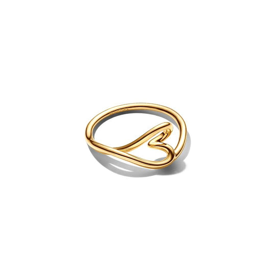 PANDORA ORGANICALLY SHAPED HEART SMALL RING Damen Ring aus Silber 925 in Silber 164361C00-50 – Produktansicht