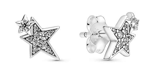 PANDORA SPARKLING ASYMMETRIC STARS 290012C01 Schmuck Silber Silver 925°