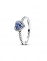 PANDORA SPARKLING BLUE ELEVATED HEART RING 198421C05-52 Schmuck Blau Silver 925° ansicht-3