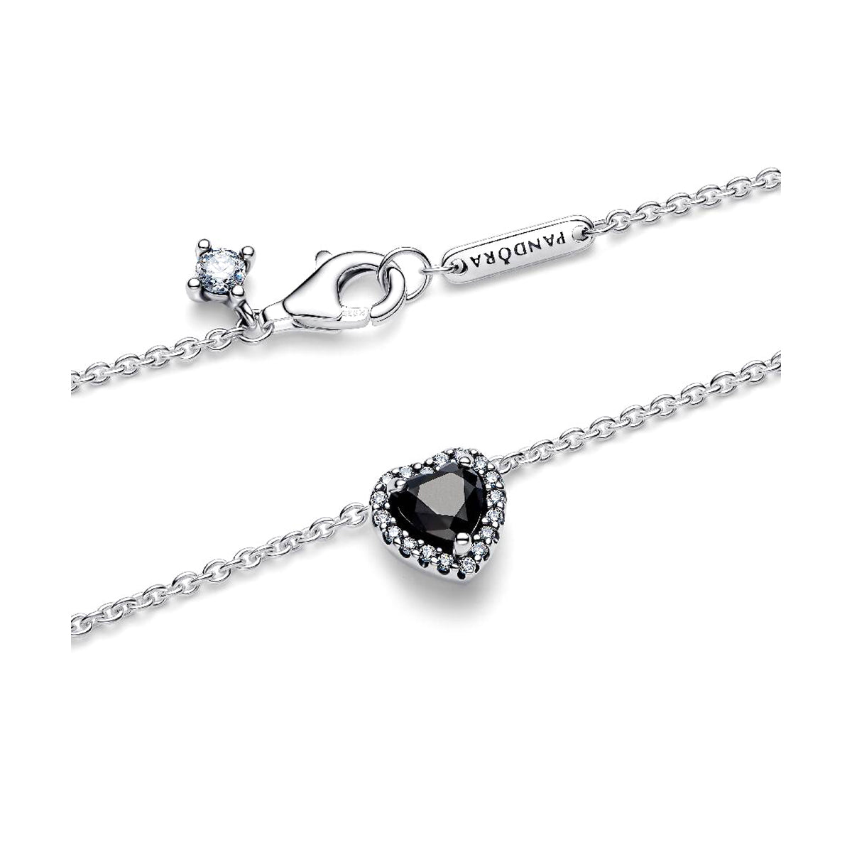PANDORA SPARKLING BLUE INFINITY HEART COLLIER NECKLACE 398425C03-45 Schmuck Blau Silver 925° ansicht-2