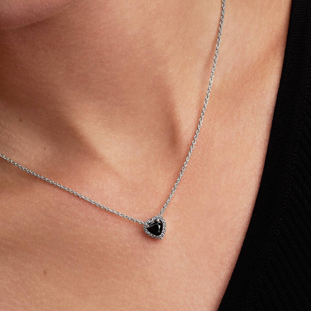 PANDORA SPARKLING BLUE INFINITY HEART COLLIER NECKLACE 398425C03-45 Schmuck Blau Silver 925° ansicht-3