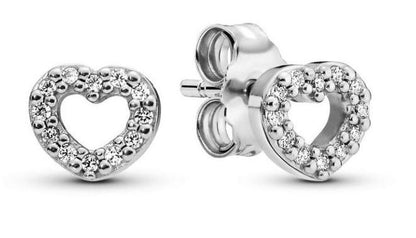 PANDORA SPARKLING DOUBLE HOOP EARRINGS 290528CZ Schmuck Silber Silver 925°