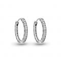 PANDORA SPARKLING DOUBLE HOOP EARRINGS 290558CZ Schmuck Silber Silver 925° - Case: 40 mm ansicht-3