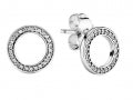 PANDORA SPARKLING DOUBLE HOOP EARRINGS 290585CZ Schmuck Silber Silver 925° ansicht-3
