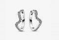 PANDORA SPARKLING DOUBLE HOOP EARRINGS 292545C01 Schmuck Silber Silver 925° ansicht-3