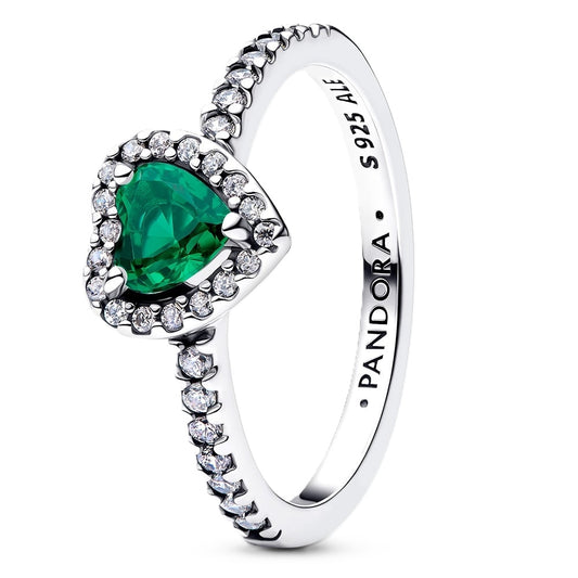 PANDORA SPARKLING ELEVATED HEART RING Damen Ring aus Silber 925 in Silber 198421C07-52 – Produktansicht