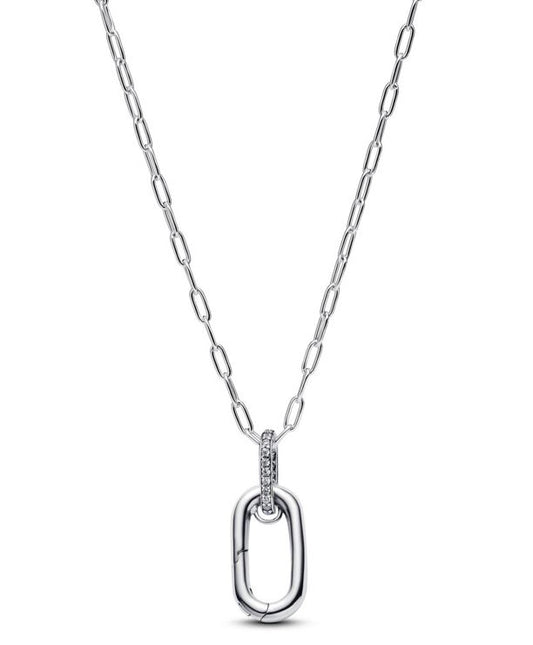 PANDORA SPARKLING HEART COLLIER NECKLACE Damen Halskette aus Silber 925 in Silber 394086C01-50 – Produktansicht