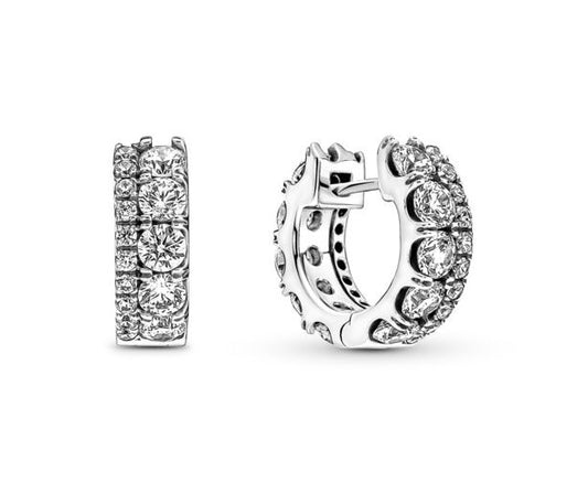 PANDORA SPARKLING HERBARIUM CLUSTER STUD EARRINGS Damen Ohrstecker aus Silber 925 in Silber – Produktansicht