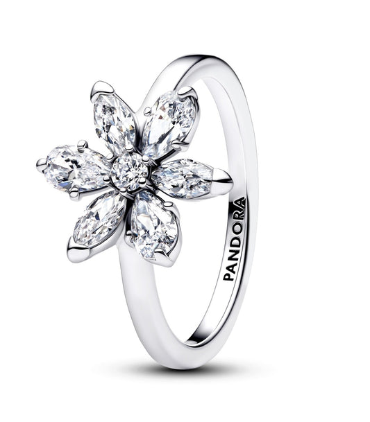 PANDORA SPARKLING LIGHT BLUE BAND RING Damen Ring aus Silber 925 in Blau 193000C02-54 – Produktansicht